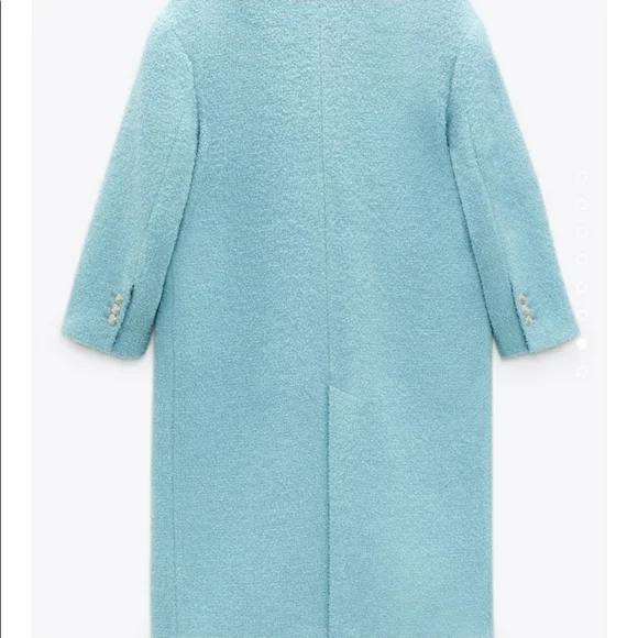 Zara Wool Coat -Limited edition Sky Blue 8357-477 . Bloggers Favorit - Picture 12 of 16